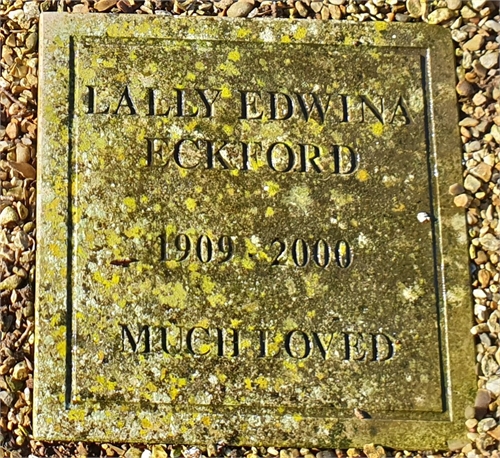 Photo of the grave of LALLY EDWINA ECKFORD