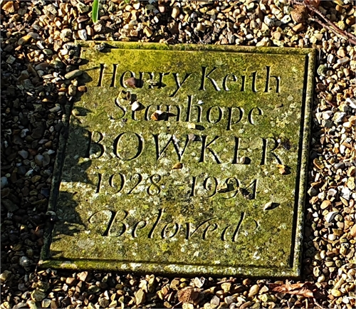 Photo of the grave of HENRY KEITH STANHOPE BOWKER