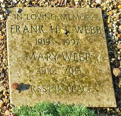 Photo of the grave of FRANK HENRY JOHN WEBB