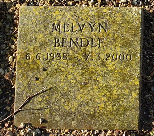 Photo of the grave of MELVYN BENDLE