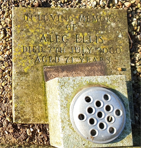 Photo of the grave of ALEC FRANCIS REGINALD ELLIS