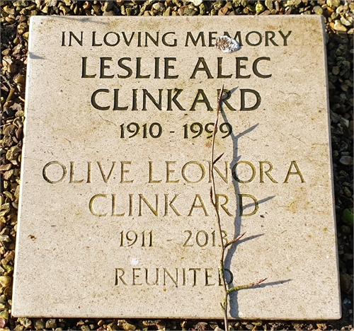 Photo of the grave of LESLIE ALEC CLINKARD