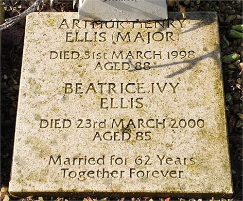 Photo of the grave of BEATRICE IVY ADA ELLIS (née SAGGERS)