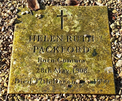 Photo of the grave of HELEN RUTH PACKFORD