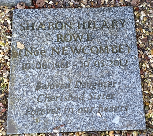 Photo of the grave of SHARON HILARY ROWE (née NEWCOMBE)