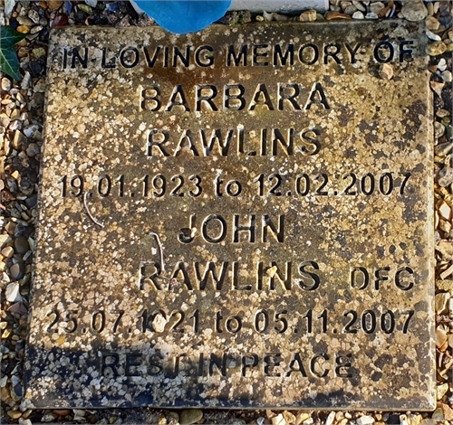 Photo of the grave of (JOHN) SIDNEY JOHN RAWLINS D.F.C.