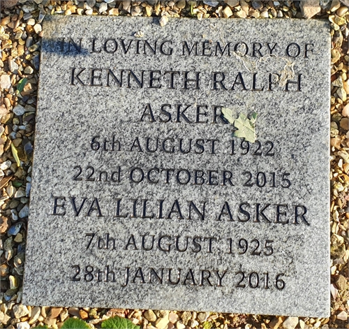 Photo of the grave of KENNETH RALPH ASKER