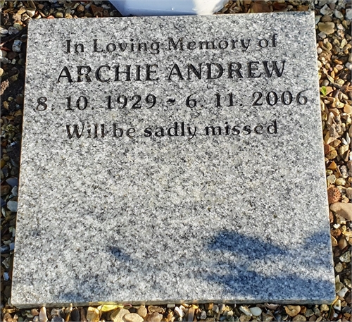 Photo of the grave of HAROLD ARCHIE ANDREW