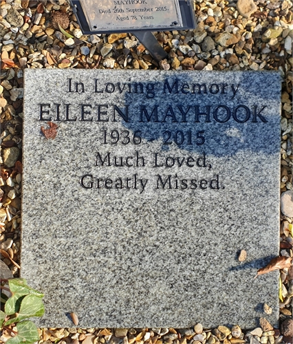 Photo of the grave of EILEEN MELLA MAYHOOK