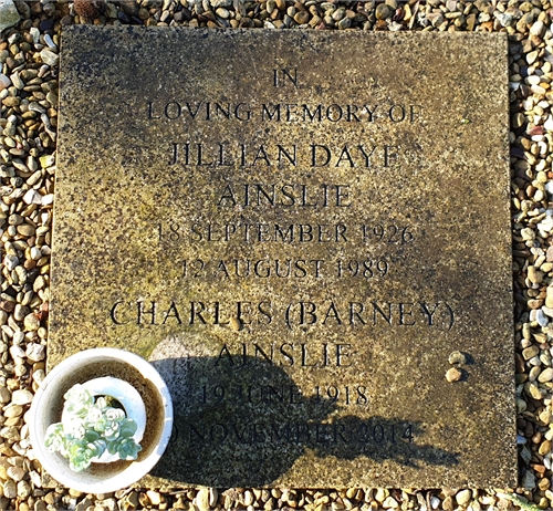 Photo of the grave of (BARNEY) CHARLES M AINSLIE