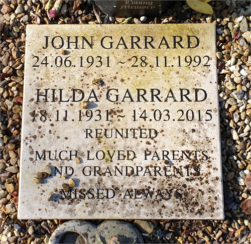 Photo of the grave of JOHN GARRARD