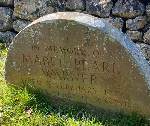 Photo of the grave of MABEL PEARL WARNER