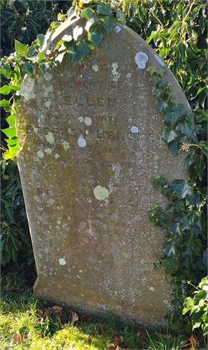 Photo of the grave of ELLEN BELCHER (née LOCK)