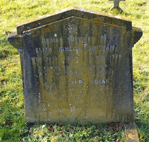 Photo of the grave of ELIZA JANE BUCKINGHAM (née WITHYMAN)