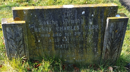 Photo of the grave of HENRY CHARLES WEBB