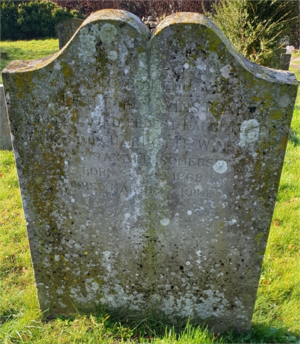 Photo of the grave of ALICE EMILY WINSTONE