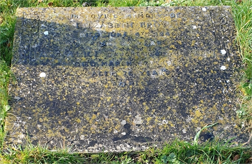 Photo of the grave of ALICE BROWN