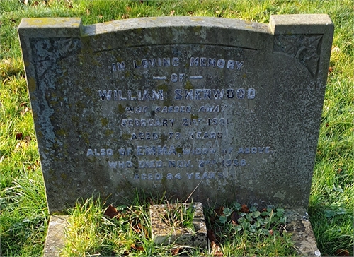 Photo of the grave of EMMA SHERWOOD (née DEANE)