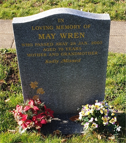 Photo of the grave of MAY WREN