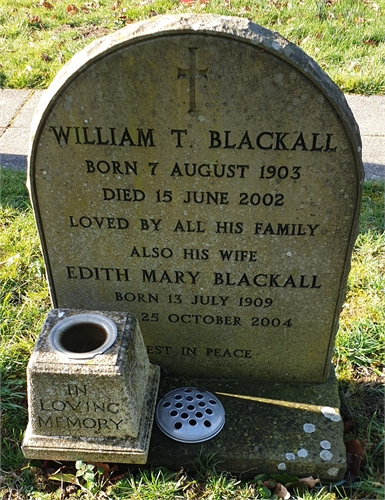 Photo of the grave of EDITH MARY BLACKALL