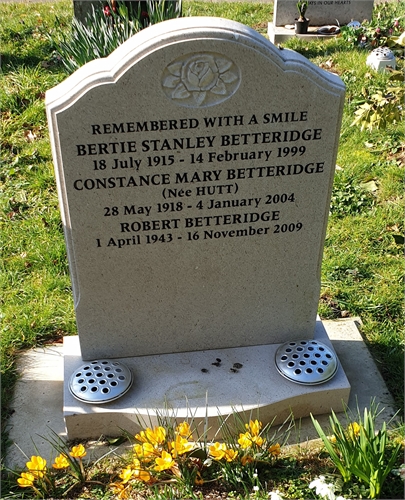 Photo of the grave of BERTIE STANLEY BETTERIDGE