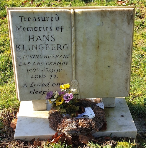 Photo of the grave of HANS WERNER KLINGBERG