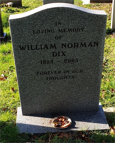 Photo of the grave of WILLIAM NORMAN DIX