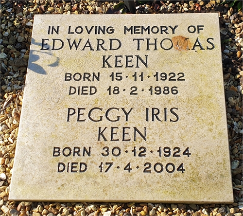 Photo of the grave of EDWARD THOMAS KEEN