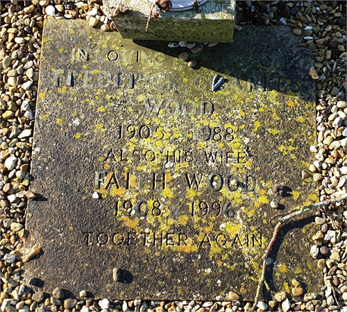 Photo of the grave of FREDERICK CHARLES WILEMAN WOOD