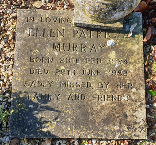 Photo of the grave of ELLEN PATRICIA MURRAY